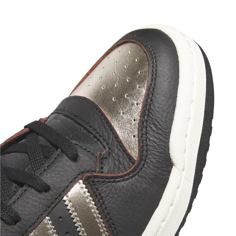 Adidas shoes - adidas Forum Low Cl Metallic Lace Up - JI3270 - Black, Gold 5