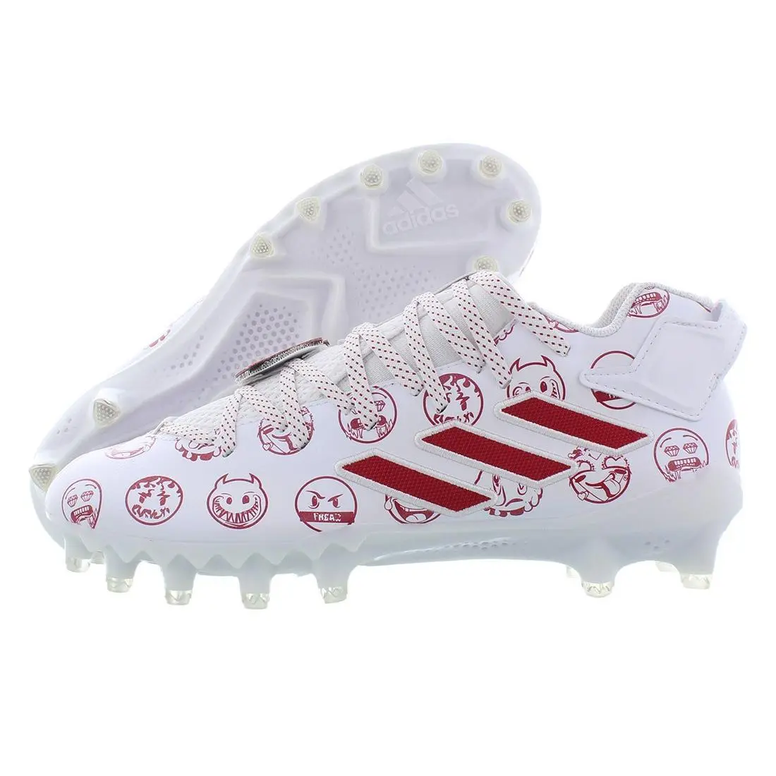 Adidas shoes - White/Red, Full: White/Red 3