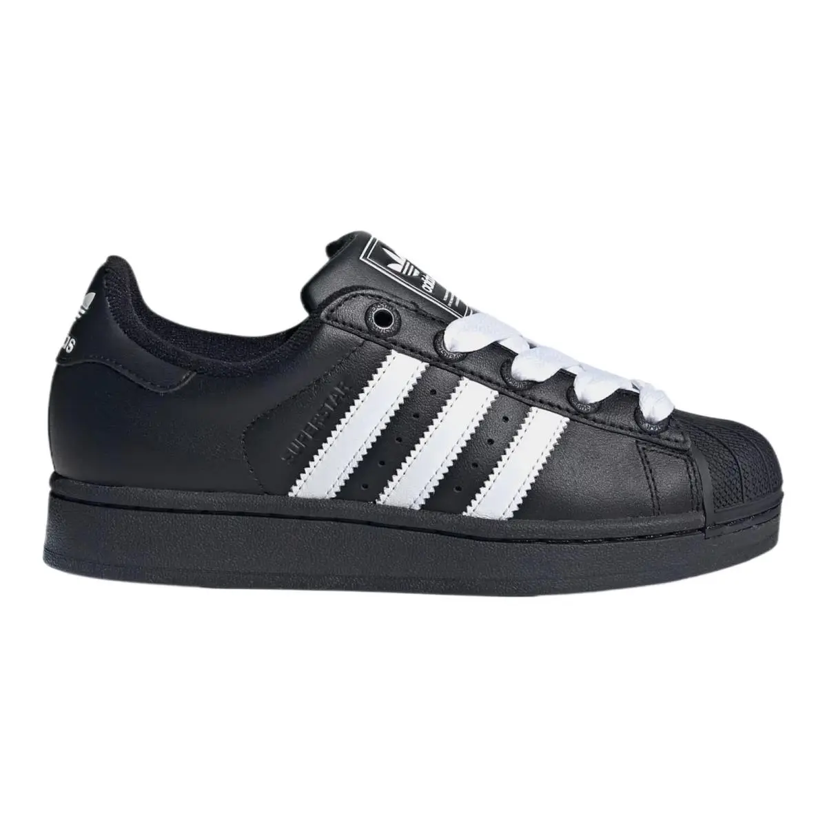 Adidas Originals Superstar II Kids Classic Leather Sneaker - Black/white/black