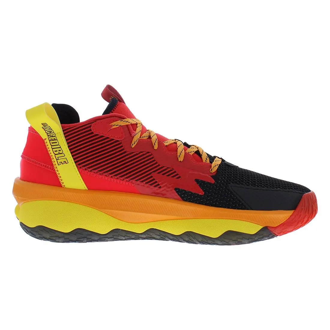 Adidas shoes - Core Black/Team Yellow/Vivid Red, Main: Red 1