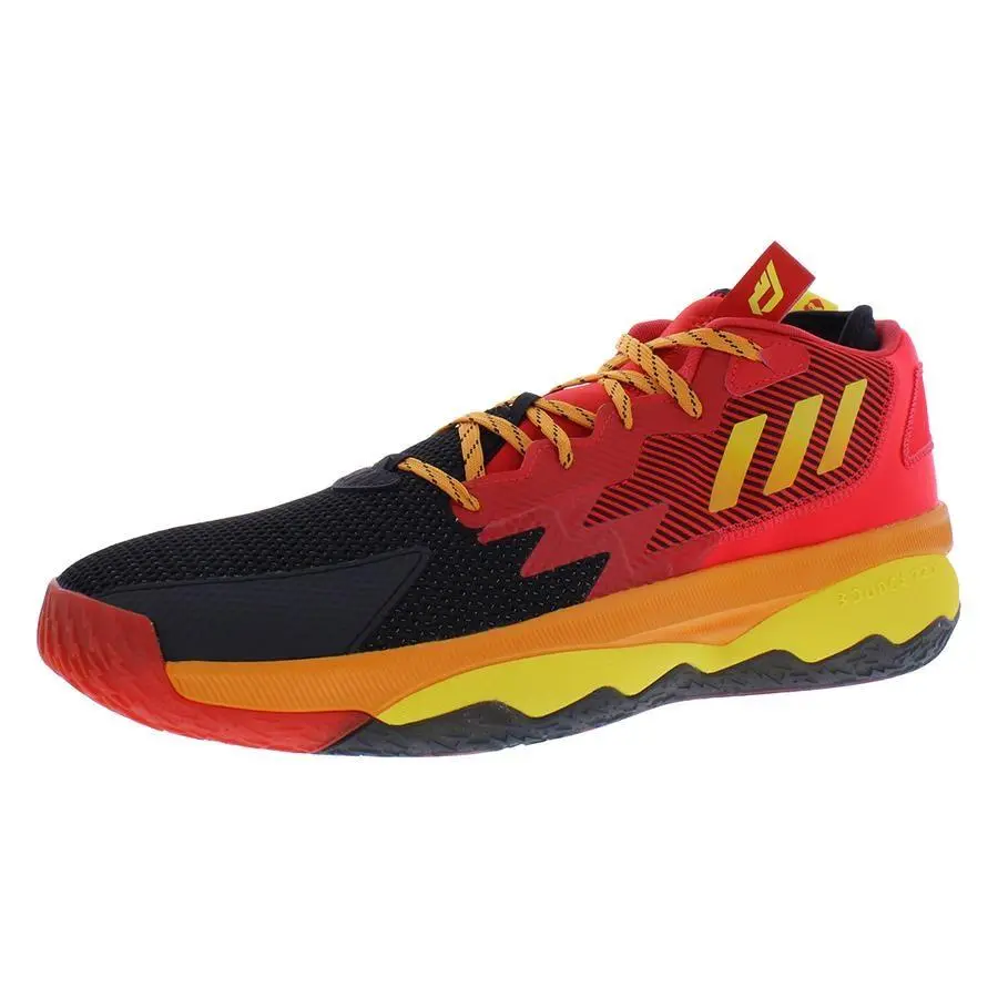 Adidas shoes - Core Black/Team Yellow/Vivid Red, Main: Red 8