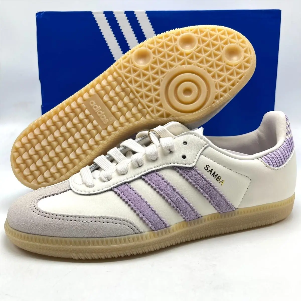 Adidas shoes - adidas Samba - Samba - KI4172 - Cloud White / Powder Plum / Gum 12