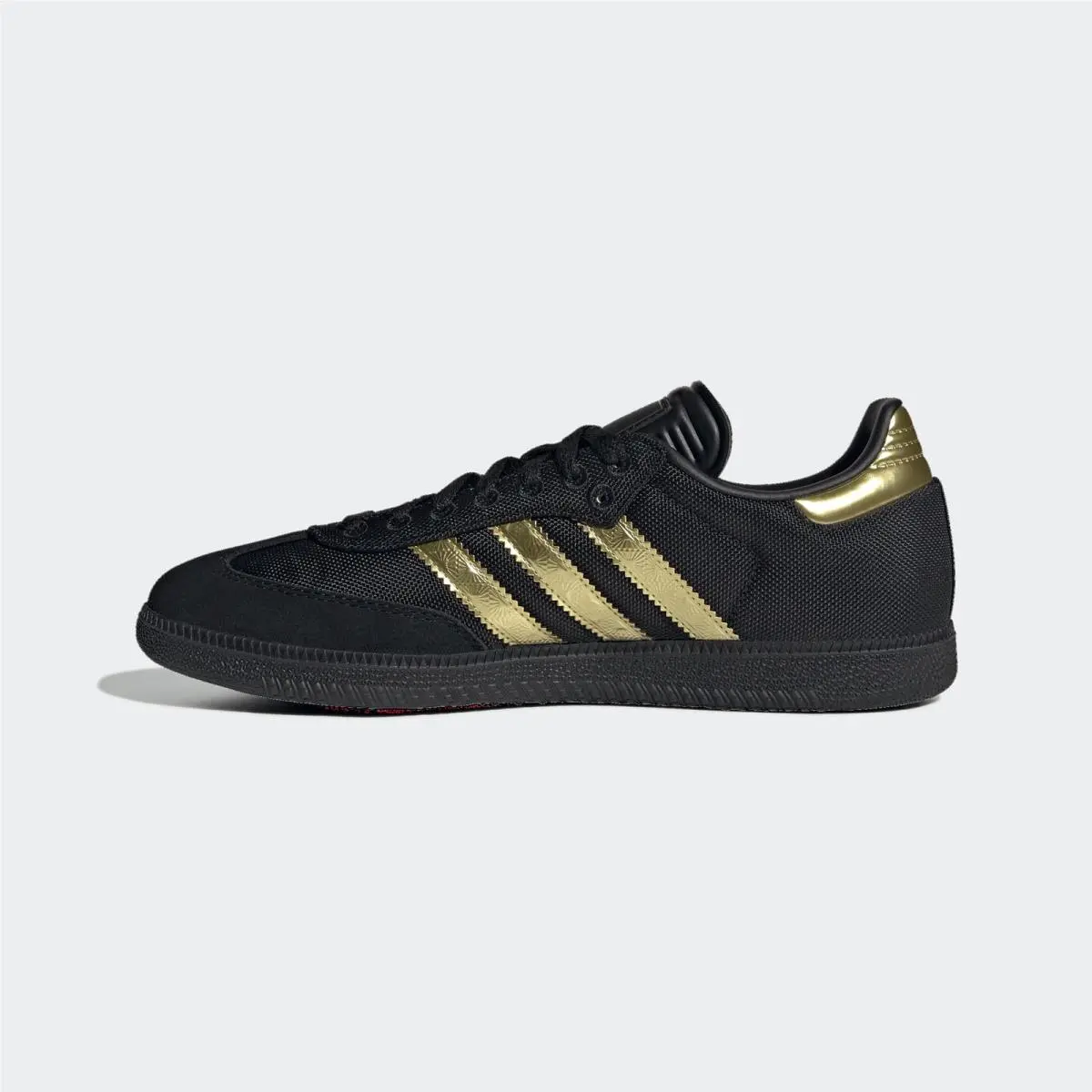 Adidas Unisex Samba Fmf Sneakers - Core Black/gold Metallic