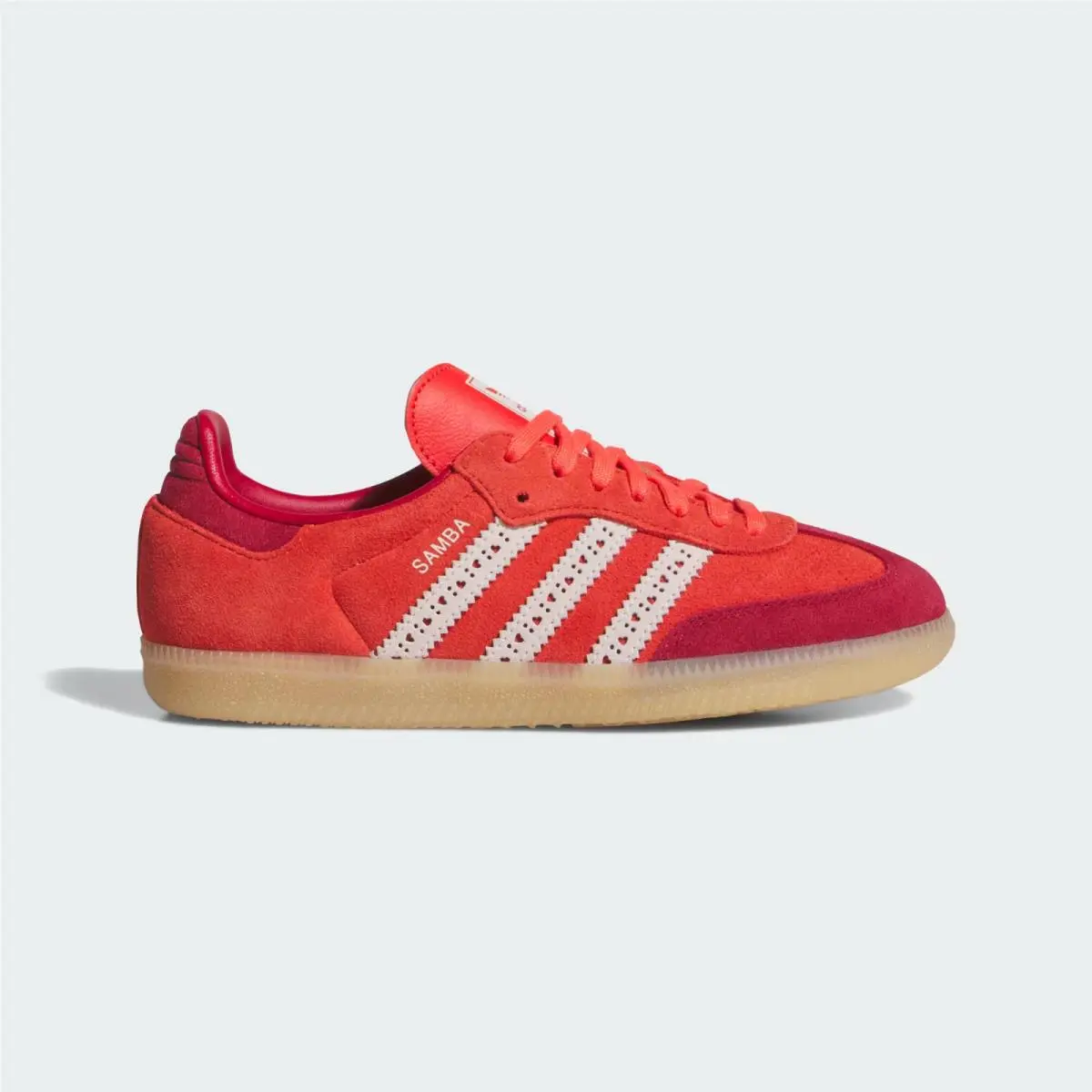 Adidas Originals Samba OG Kids` Leather Sneaker - Red/white/team Victory Red