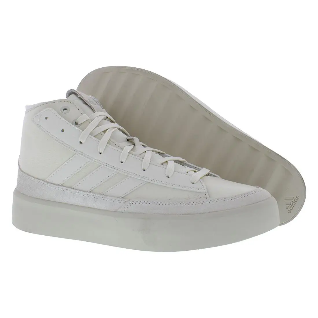 Adidas Znsored High Premium Leather Unisex Shoes - Off White/Off White/Wonder Beige, Main: White