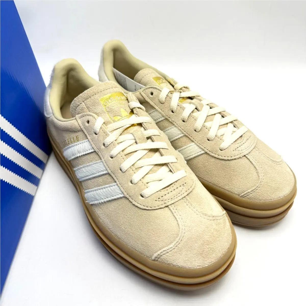 Adidas shoes - adidas Gazelle - Gazelle - IH4201 - Stone Khaki/Cream White/Gold Metallic 2
