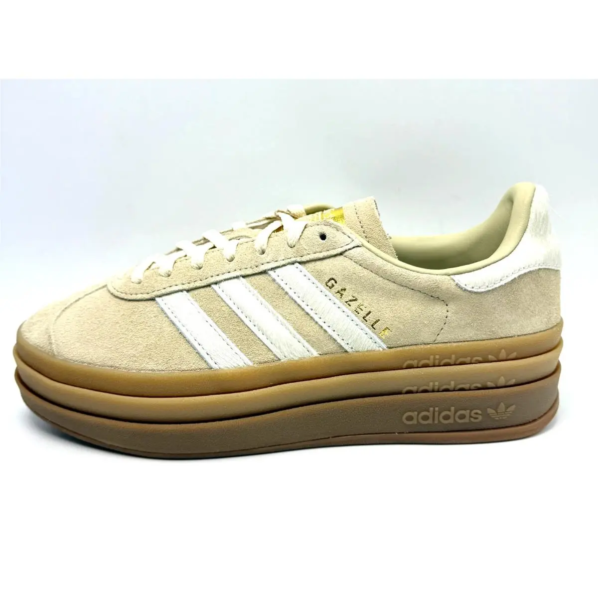 Adidas shoes - adidas Gazelle - Gazelle - IH4201 - Stone Khaki/Cream White/Gold Metallic 8