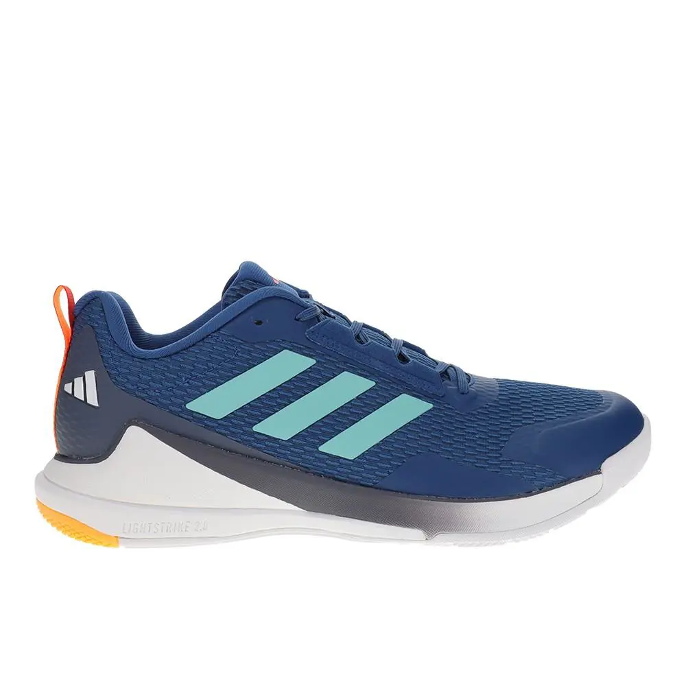 Adidas Novaflight 2 Indoor Volleyball Mens Blue Sneakers Athletic Shoes JR9556 - Blue