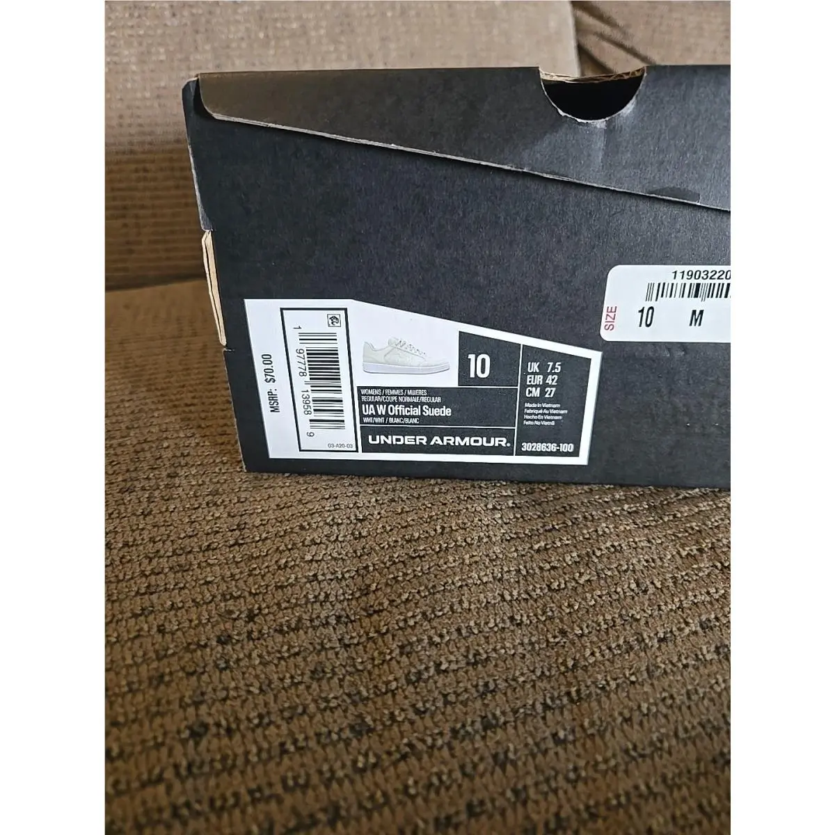 Under Armour shoes - UA W Official Suede - Official Suede - 3028636-100 - White 4