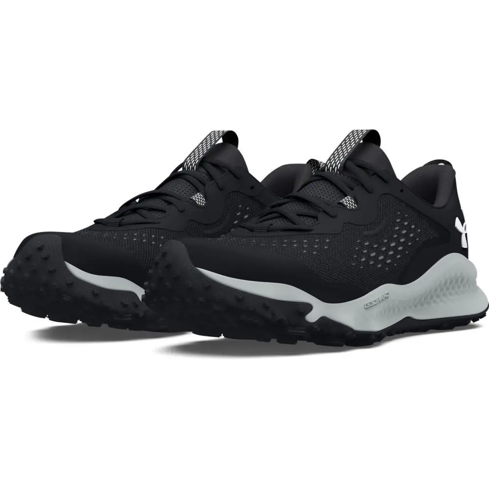 3026136 Men`s Charged Maven Trail Running Shoes - Black - Size 8 by Under Armour