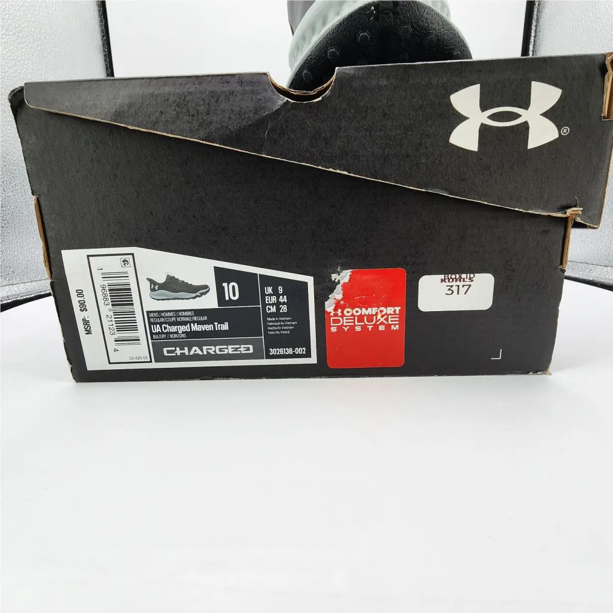 Under Armour shoes - Under Armour Charged Maven - Charged Maven - 3026136-002 - Black (UPC: 196883211203) 11