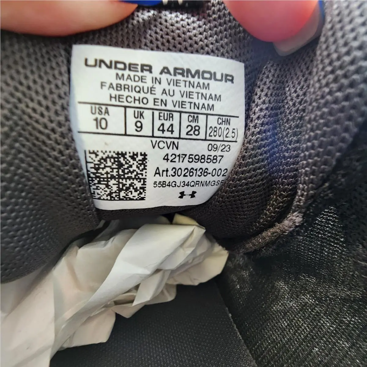 Under Armour shoes - Under Armour UA Charged Maven Trail - 3026136-002 - Black/Gray (UPC: 196883211227) 7