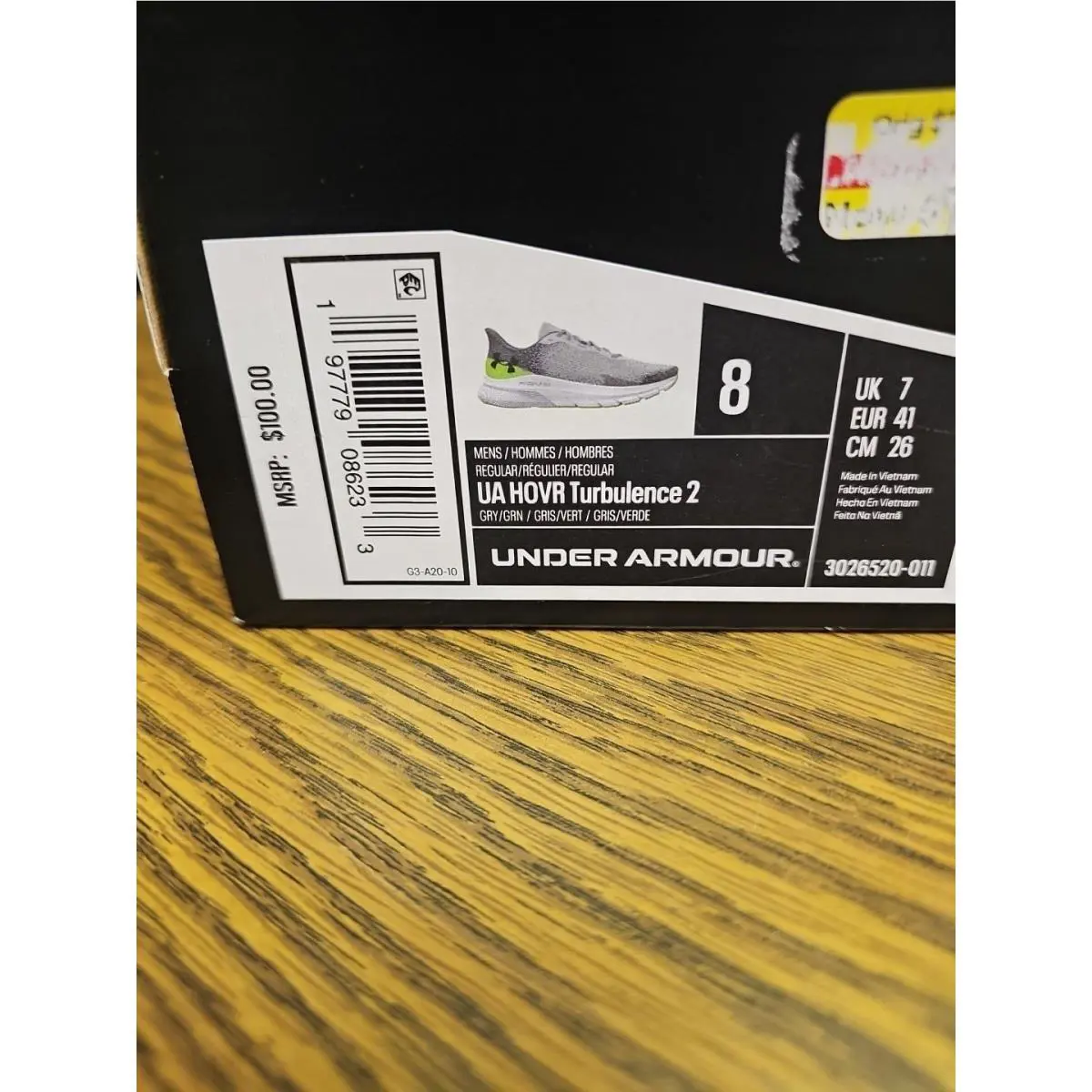 Under Armour shoes - Under Armour HOVR Turbulence 2 - Gray (UPC: 196883135226) 0