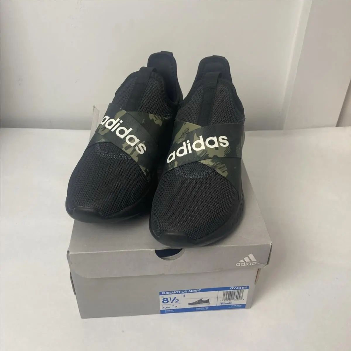 Puremotion Adapt Black Camouflage Sneakers GY4464 Women`s Size 8.5 by Adidas