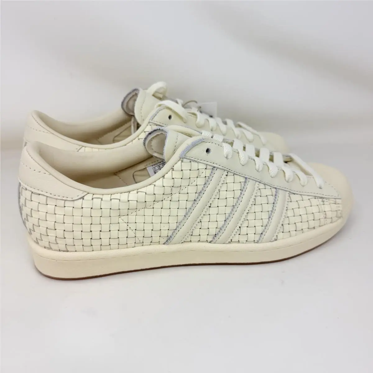 Adidas Superstar Vintage Woven Shell Toe Shoes Cream Women’s Size 9.5