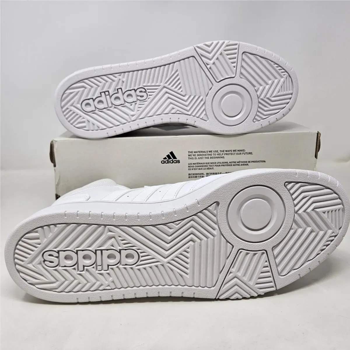 Adidas shoes - Adidas Hoops 3.0 Mid - Hoops Mid - ID9838 - White (UPC: 195744314640) 1