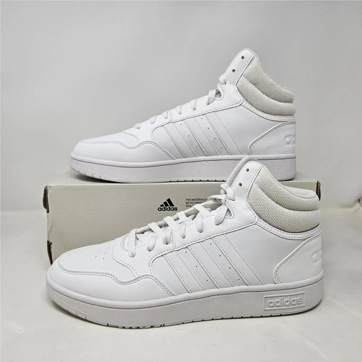 Adidas Hoops 3.0 Mid `triple White` / ID9838 / Men`s Size 11.5