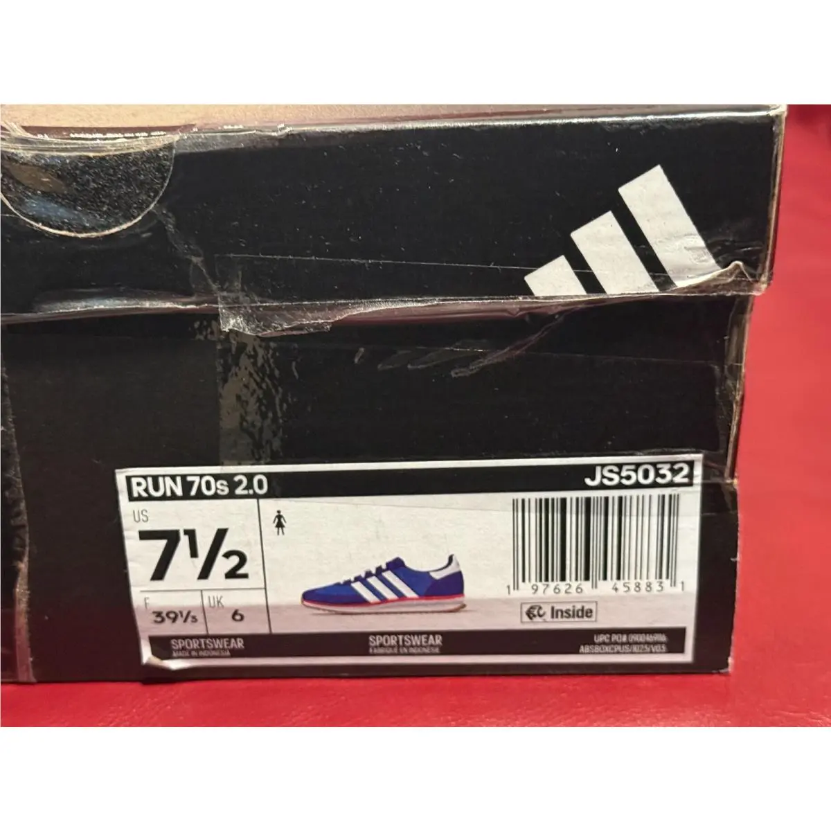 Adidas shoes - adidas Run - Run - JS5032 - Bright Royal / Cloud White / Pure Ruby (UPC: 197626458831) 10
