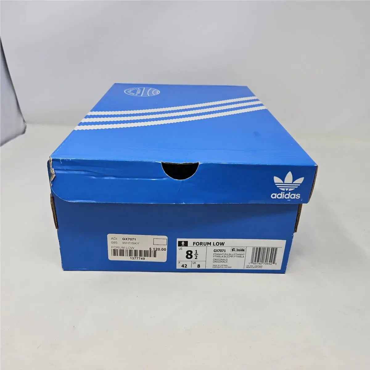 Adidas shoes - adidas Forum Low - Forum Low - GX7071 - Pulse Blue & White (UPC: 195740702779) 5