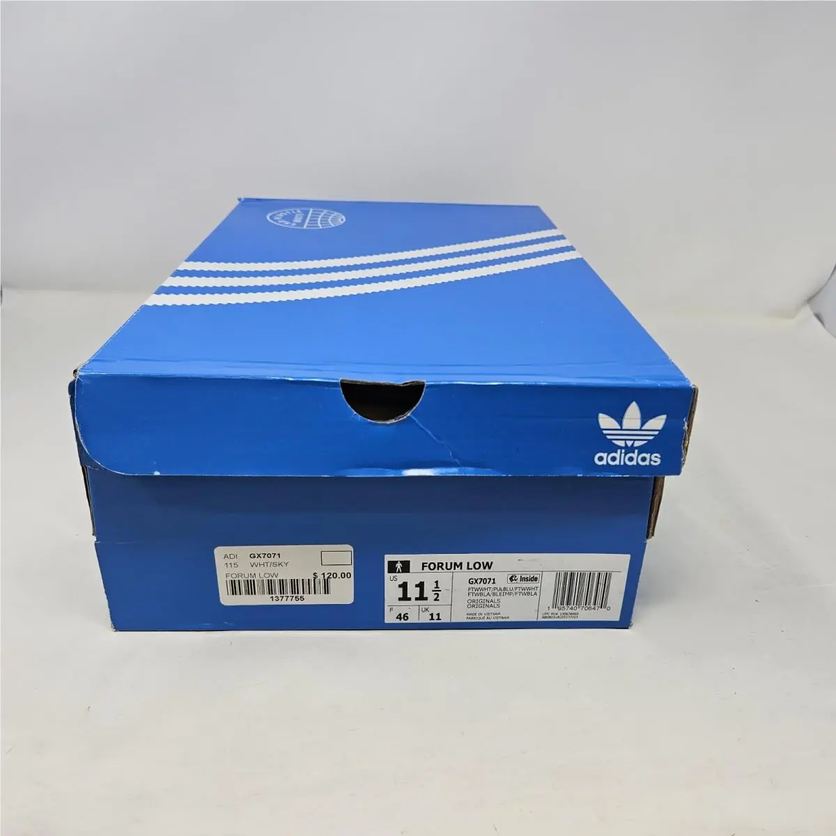 Adidas shoes - adidas Forum Low - Forum Low - GX7071 - Pulse Blue & White (UPC: 195740706425) 5