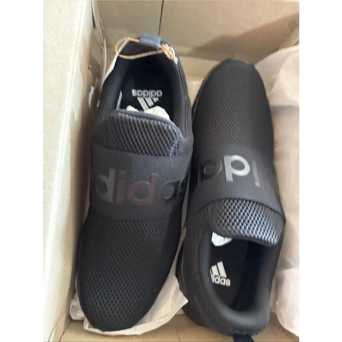 Size 9.5 - Adidas Lite Racer Adapt 4.0 Triple Black