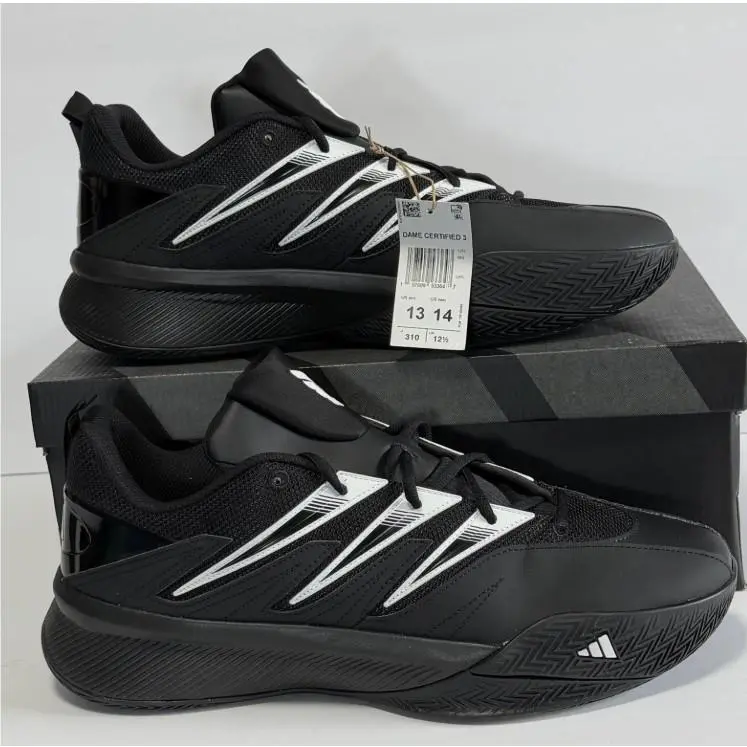 Adidas shoes - DAME CERTIFIED - DAME CERTIFIED - IH8469 - BLACK/WHITE (UPC: 197609533647) 9