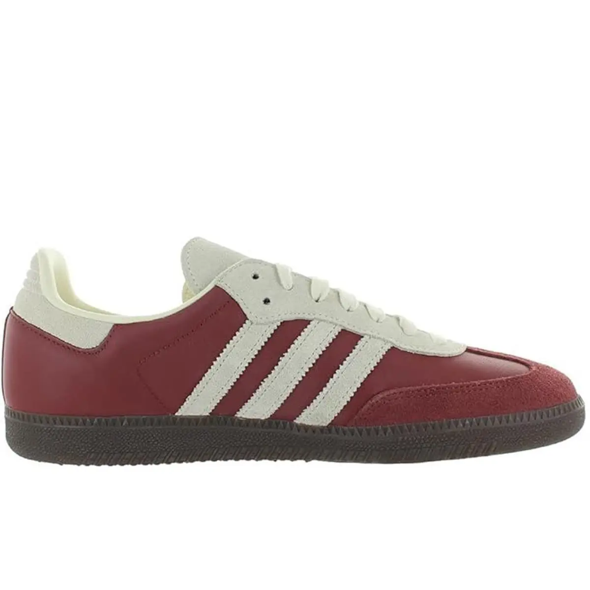 Adidas Men`s Samba OG Preloved Rubycream White/GUM5 7.5 Wide - Ruby Cream White/GUM5