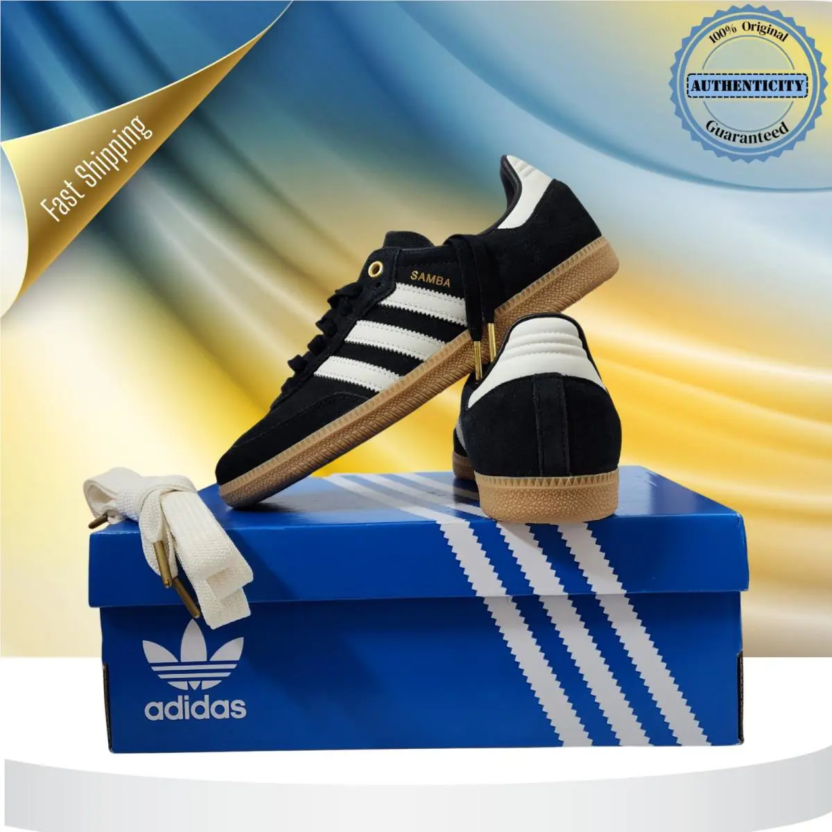 Adidas shoes - adidas Samba - Samba - JH9160 - Black, Manufacturer: Core Black/Off White/Gold Metallic 0