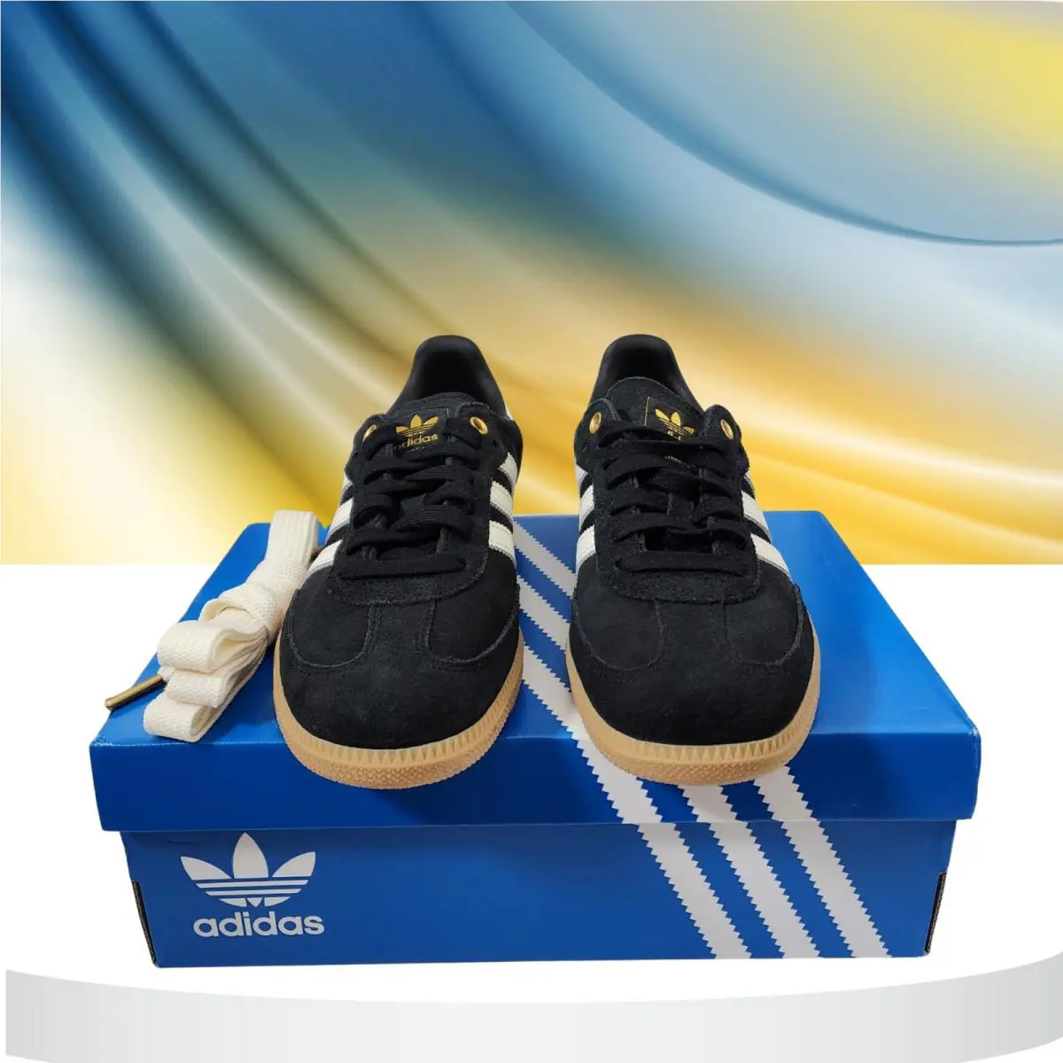 Adidas shoes - adidas Samba - Samba - JH9160 - Black, Manufacturer: Core Black/Off White/Gold Metallic 2