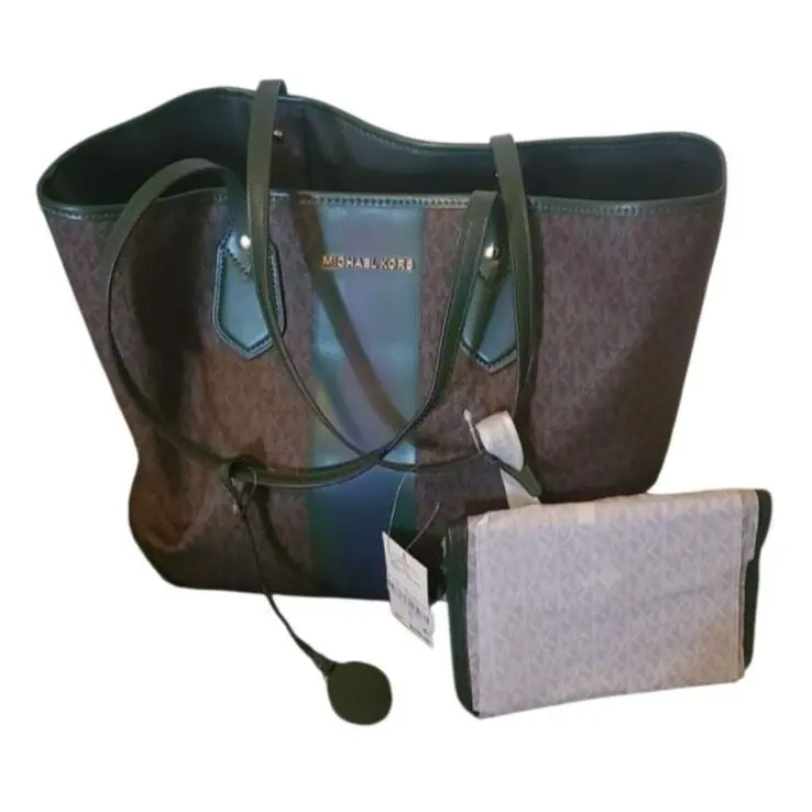Michael Kors Eve Large Tote Travel Bag + 1 Pouch MK Moss Multi