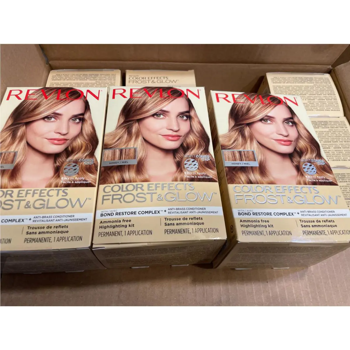Revlon Color Effects Frost Glow Ammonia Free Permanent Hair Color-honey Lot Of 2