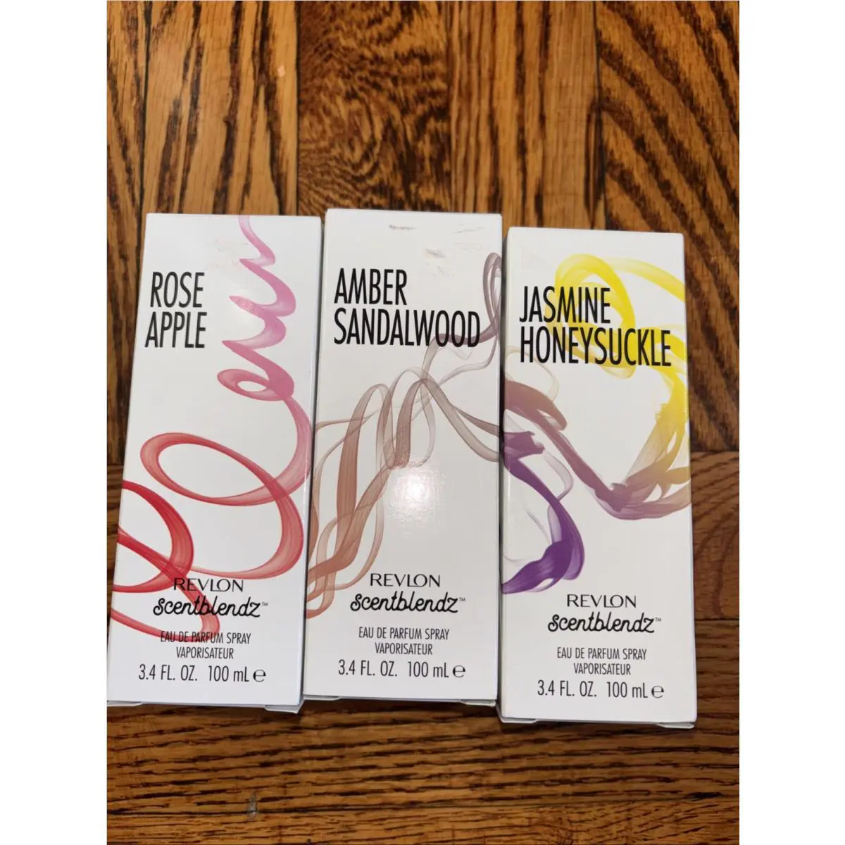 Lot Of 3 Revlon Scentblendz Perfume Spray 3.4 Fl. Oz. Rose Sandalwood Jasmine
