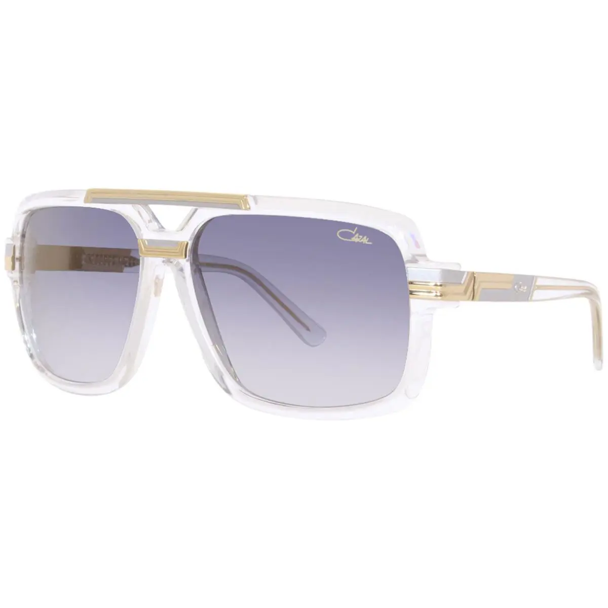 Cazal 8042 003 Sunglasses Men`s Crystal/bicolor/blue Gradient Square Shape 61mm