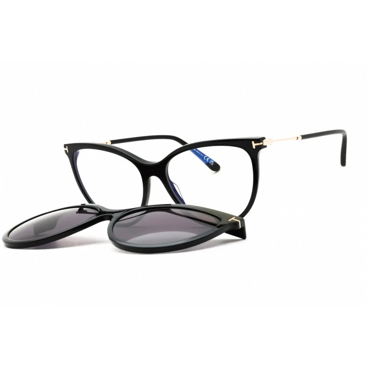 Clip On FT5994-B-001 Eyeglasses 56mm by Tom Ford