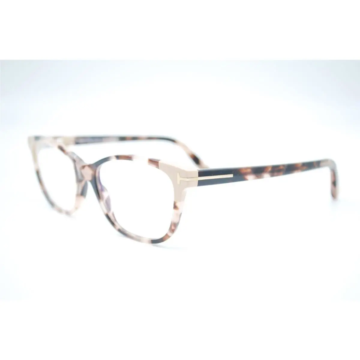 Tom Ford TF 5638-B 055 Beige Blue Block Eyeglasses Frames 50-16