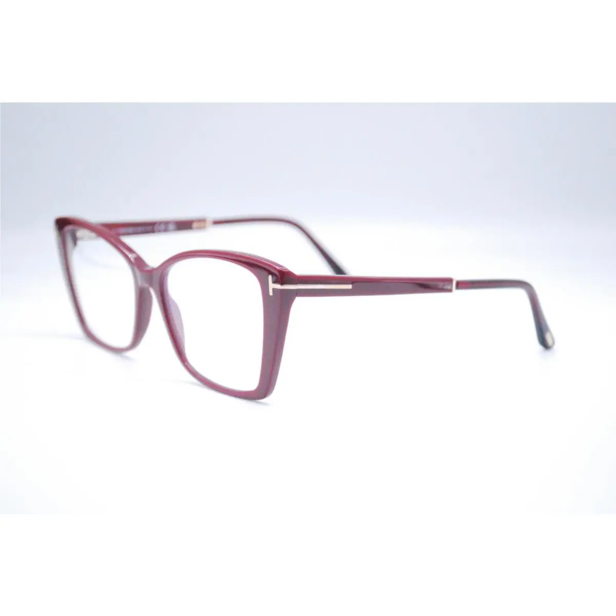 Tom Ford TF 5893-B 069 Shiny Bordeaux Eyeglasses Frames 55-16