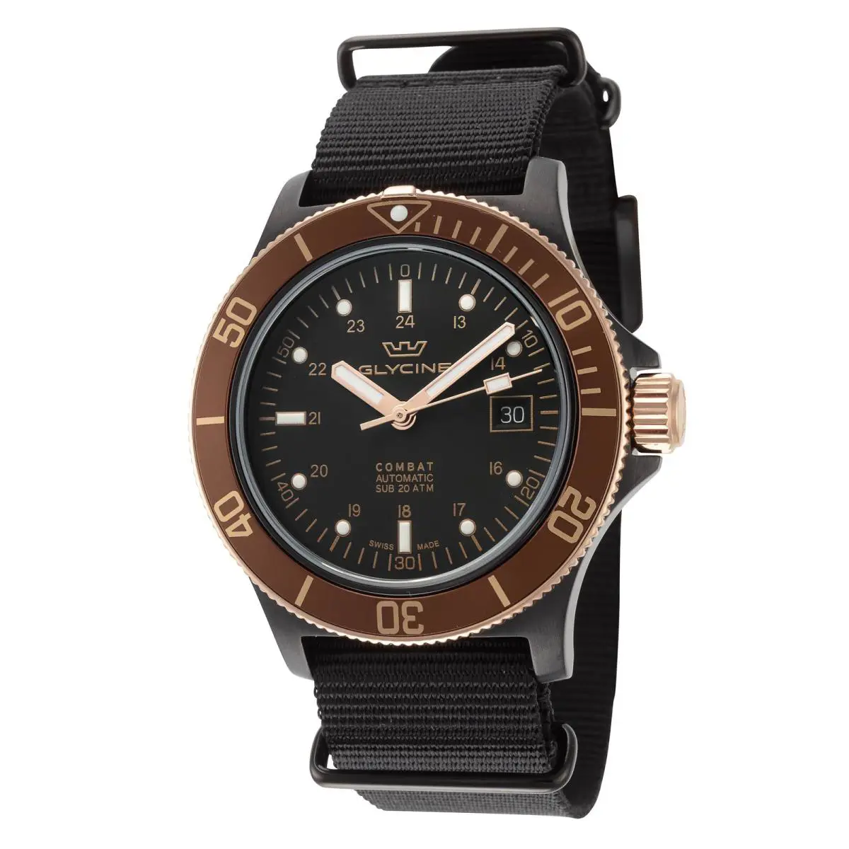 Men`s Combat Sub 42mm Automatic Watch GL0173 by Glycine
