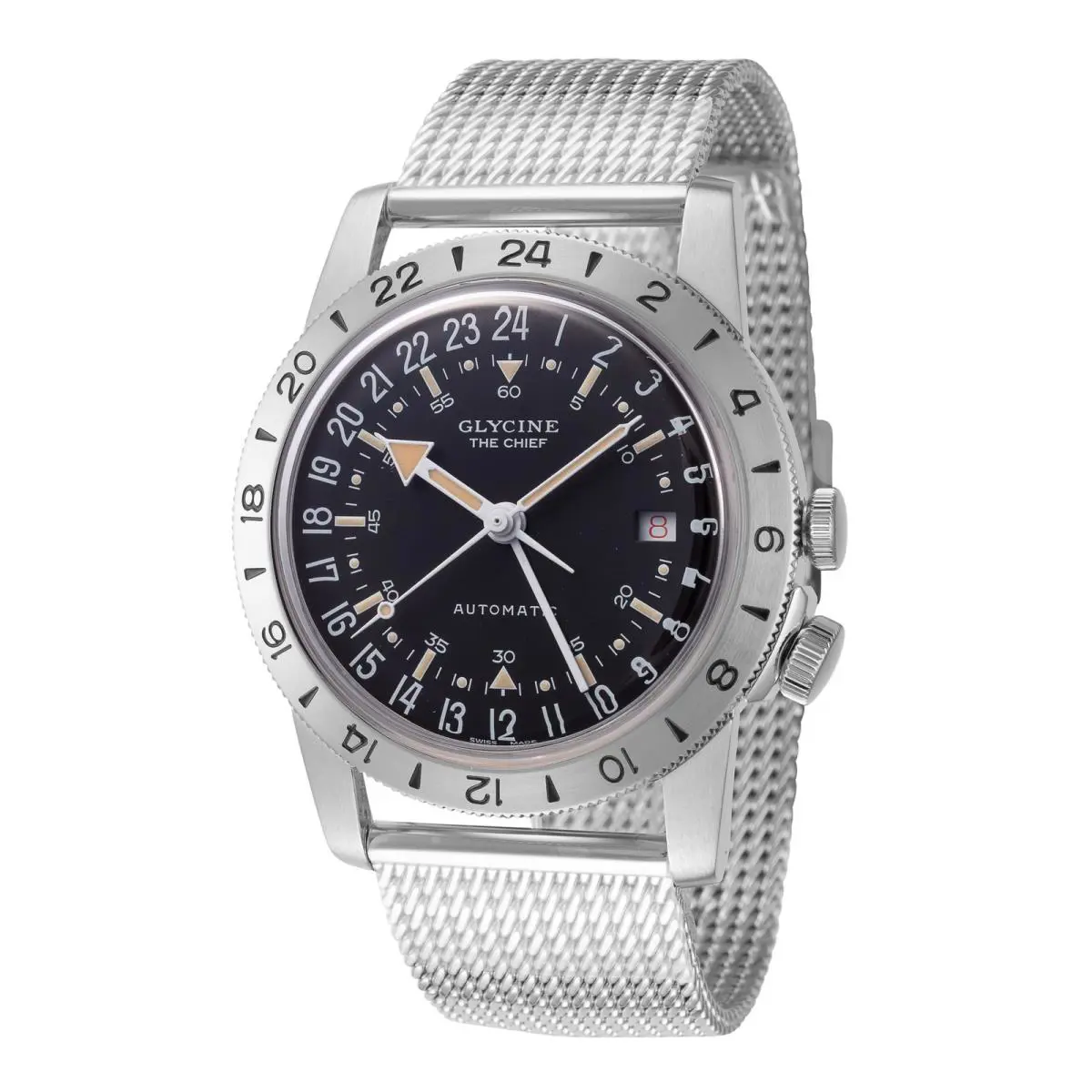 Men`s Airman The Chief Gmt 40mm Automatic Watch GL0464 by Glycine