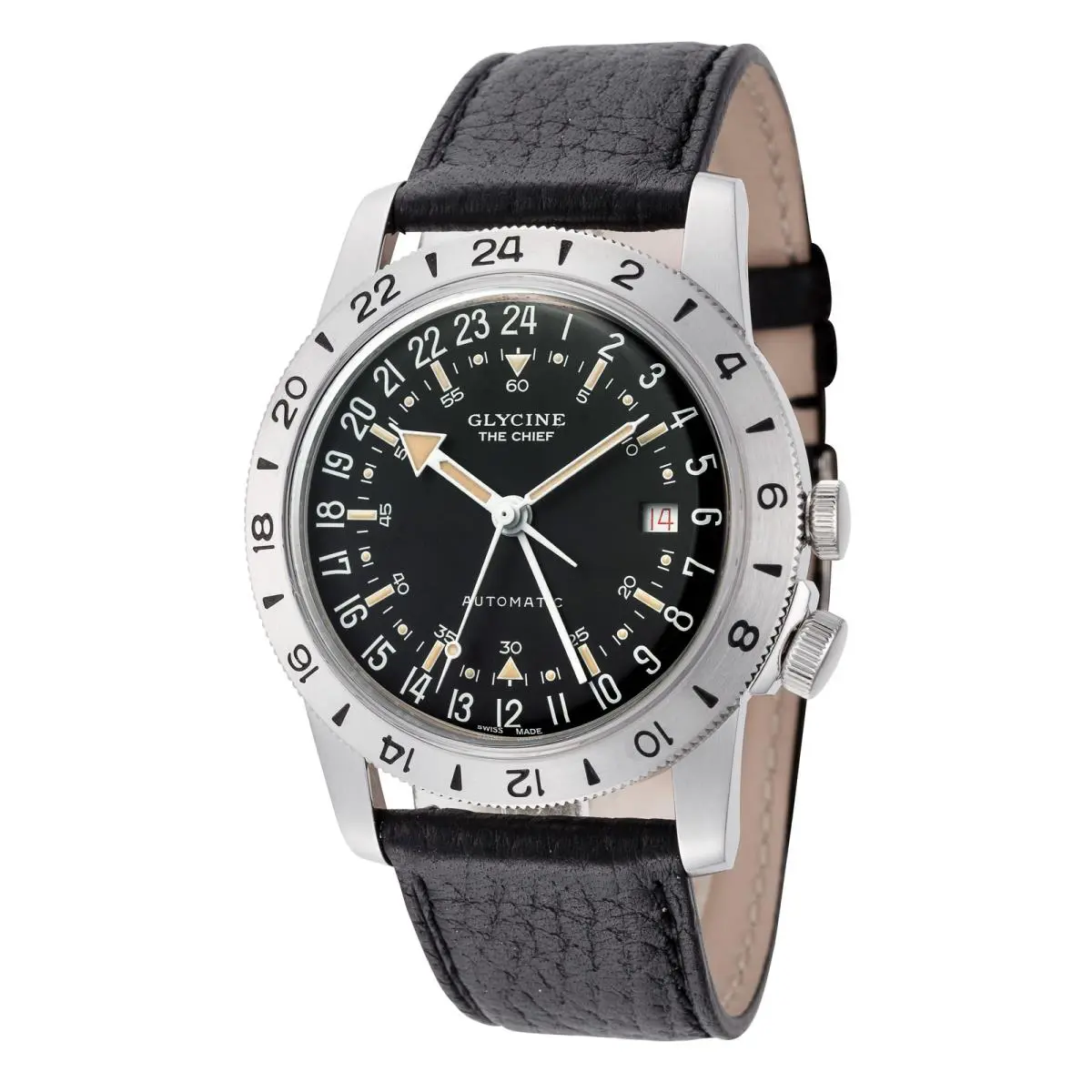 Unisex Airman The Chief Gmt 40mm Automatic Watch GL0465 by Glycine