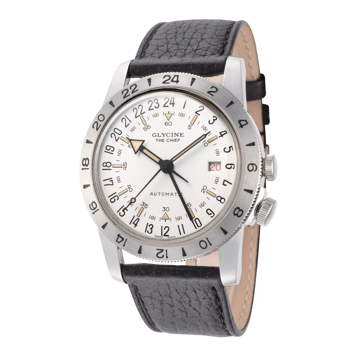 Men`s Airman The Chief Gmt 40mm Automatic Watch GL0467 by Glycine