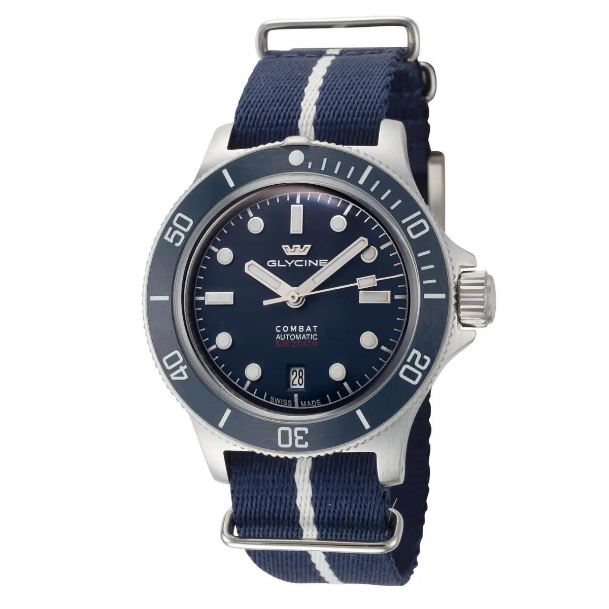 Glycine Men`s Combat Sub Box Ceramic 41mm Automatic Watch GL0524