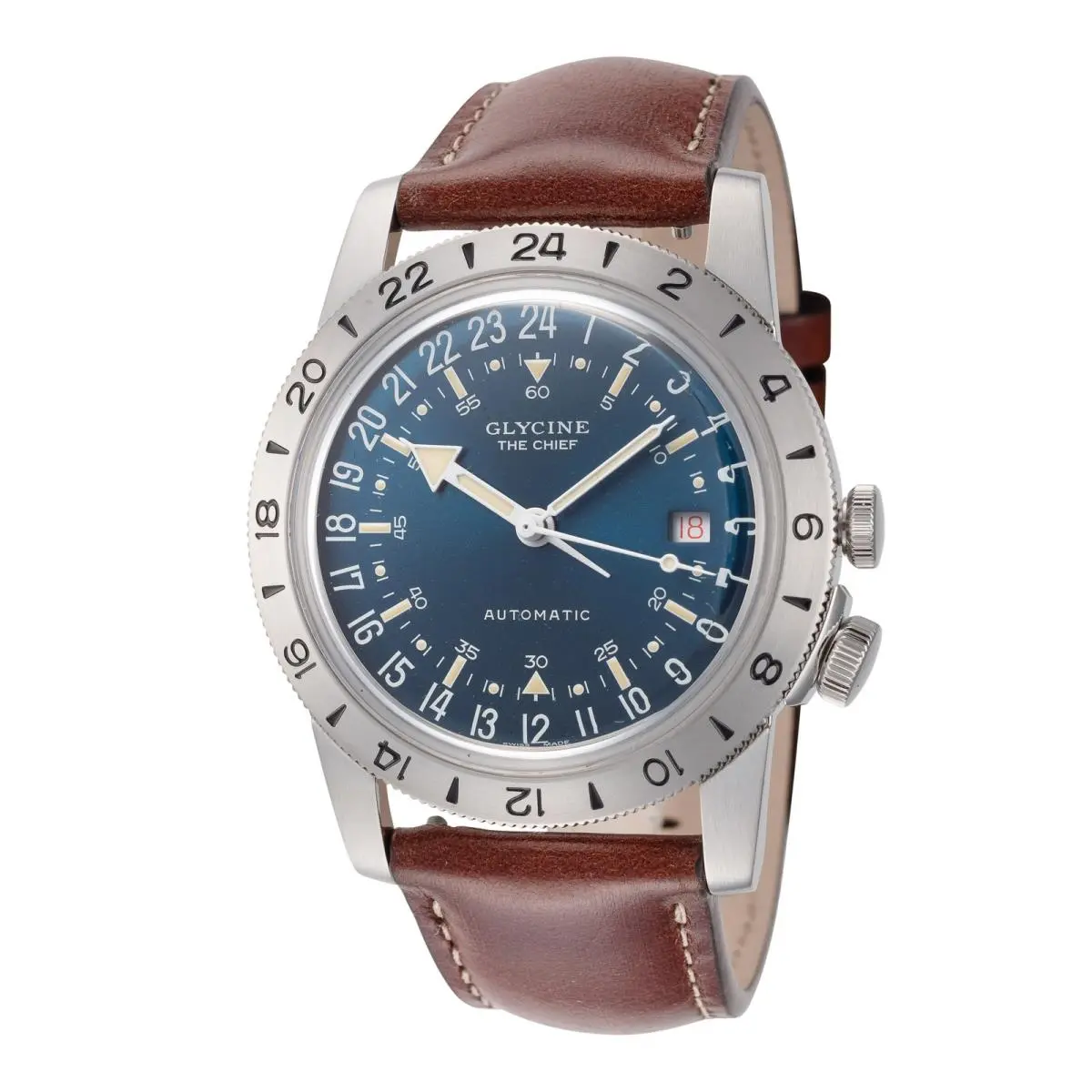 Men`s Airman Vintage Purist 40mm Automatic Watch GL0411 by Glycine
