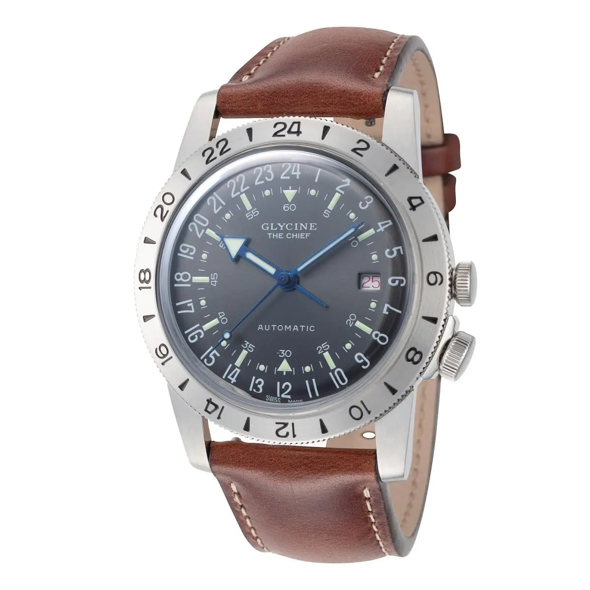 Men`s Airman Vintage Purist 40mm Automatic Watch GL0412 by Glycine