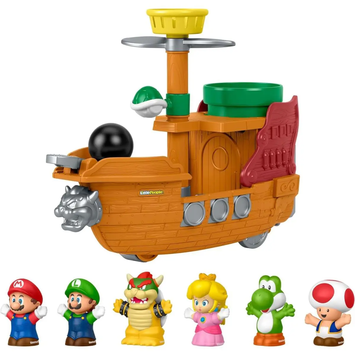 Fisher-price Little People My Mario Bowser’s Airship Playset Toddler Toy Kids 3+