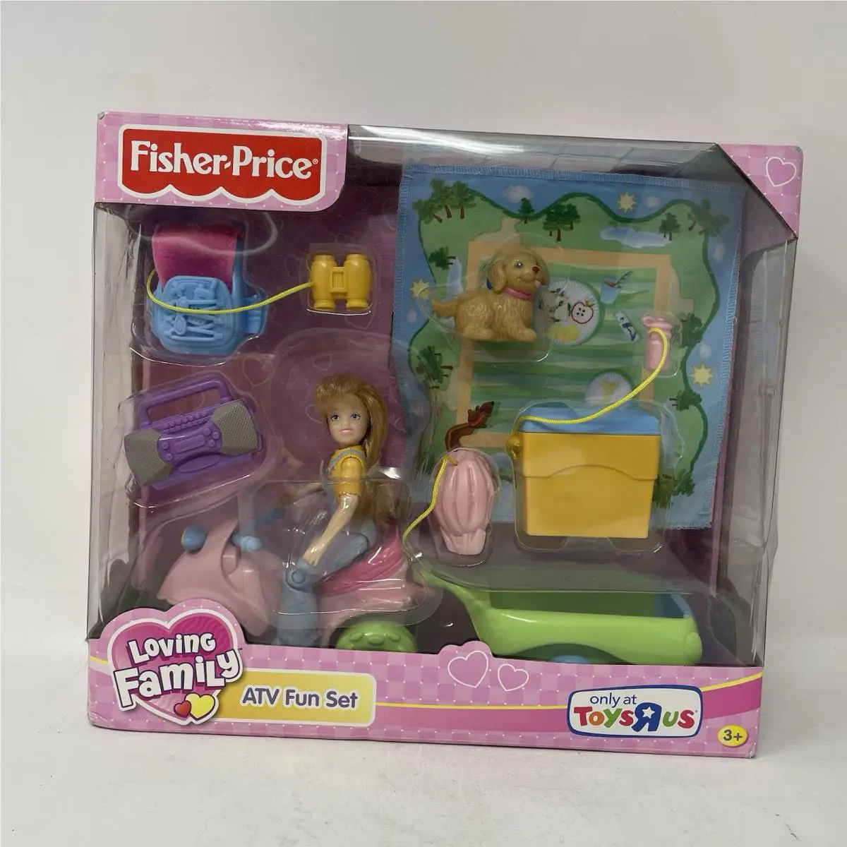 Fisher Price Loving Family Picnic Hike Trailer Atv Fun Set Tru Exclusive