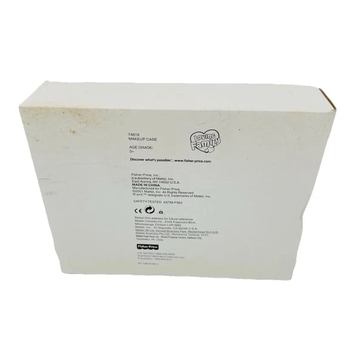 Vintage 2001 Fisher-price Loving Family Makeup Case 74819 Nrfb Very Rare