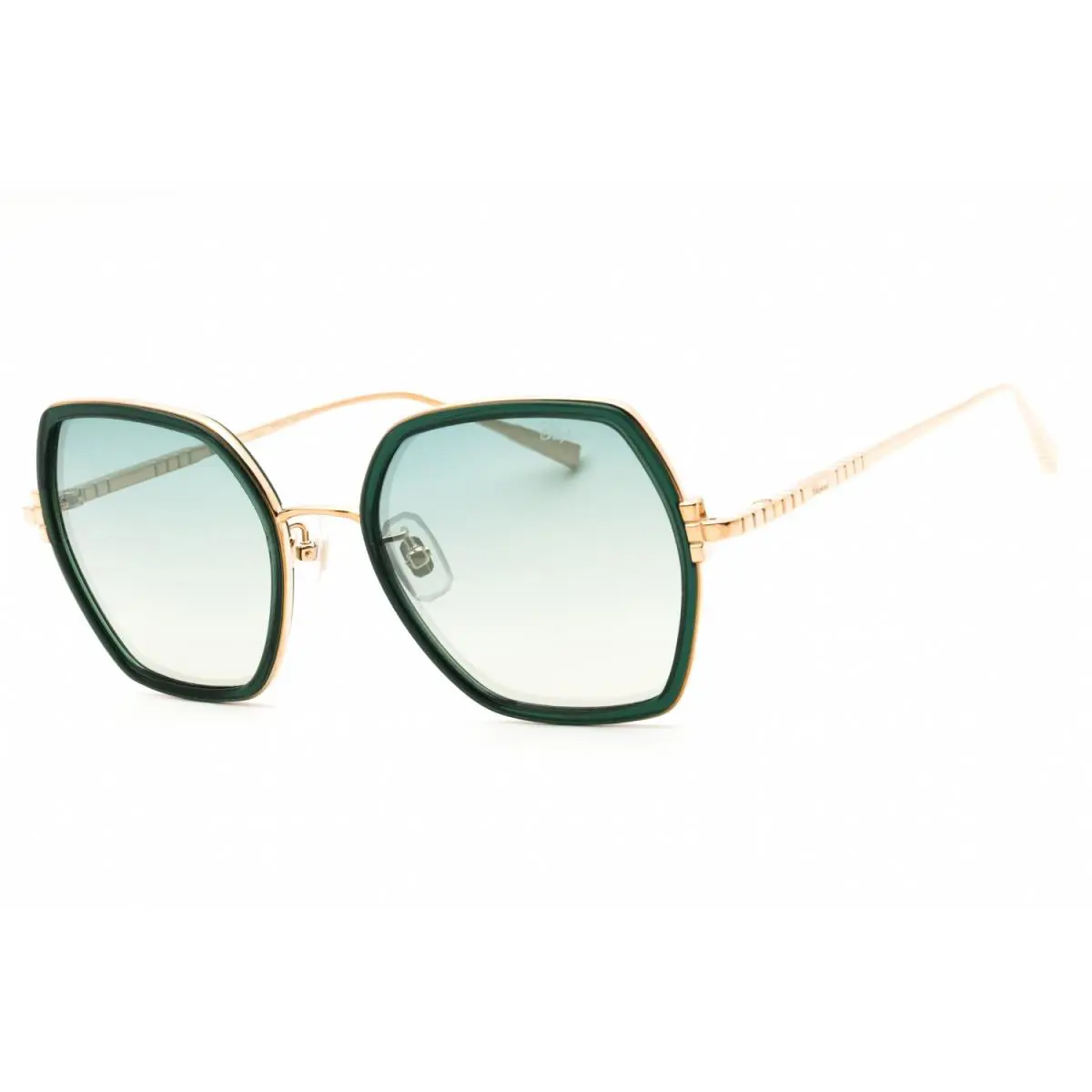 Chopard SCHL02V-300K-54 Sunglasses Frame Size 54mm 135mm 20mm Gold Women - Frame: GOLD, Lens: GREEN