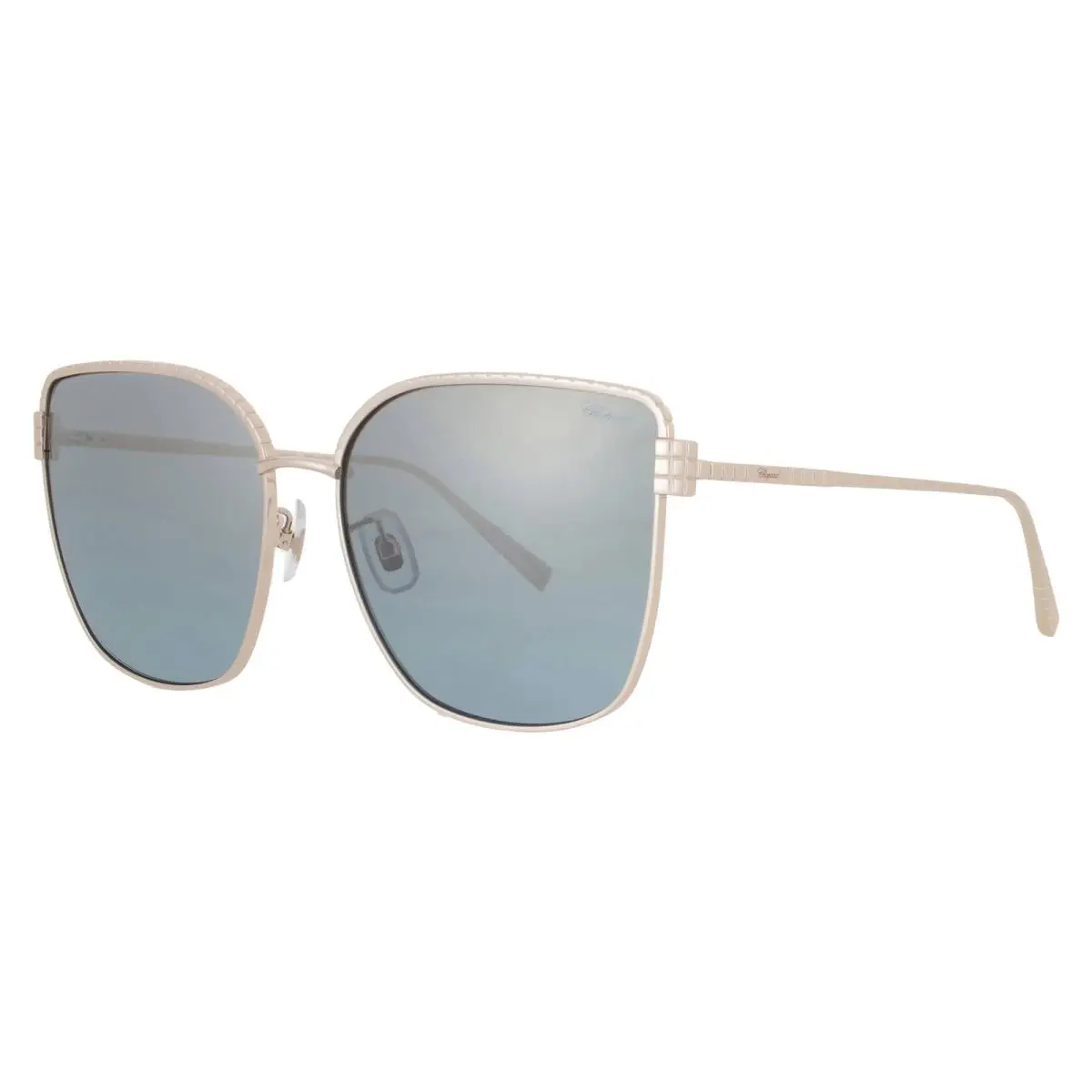 Chopard Blue Gold Mirror Butterfly Ladies Sunglasses SCHG67M 300G 63