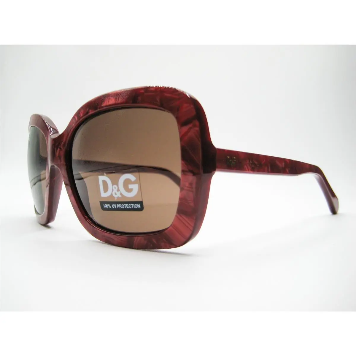 Dolce Gabbana Oversized Sunglasses DD3047 826/73 56mm Red/brown