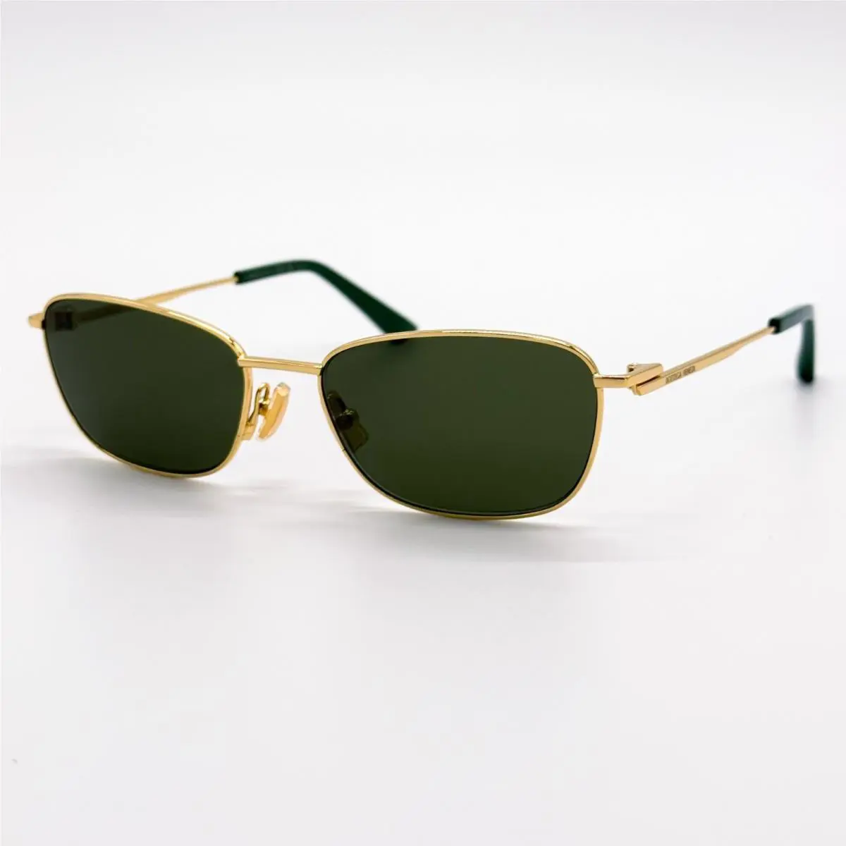 Bottega Veneta Sunglasses BV1300S 002 Women Gold/green Eyewear